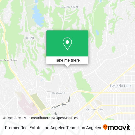Premier Real Estate Los Angeles Team map