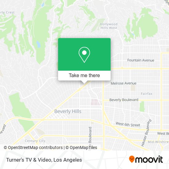 Turner's TV & Video map