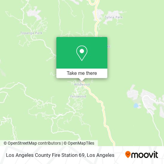 Los Angeles County Fire Station 69 map