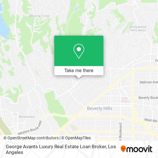 George Avants Luxury Real Estate Loan Broker map