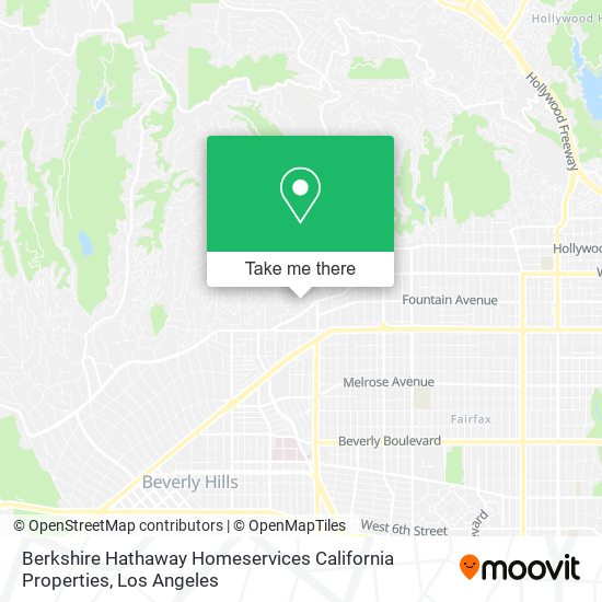 Mapa de Berkshire Hathaway Homeservices California Properties