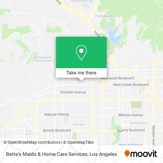 Mapa de Bette's Maids & Home Care Services