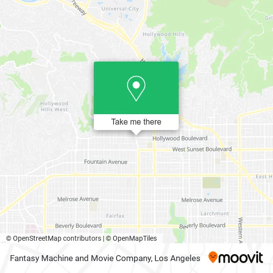 Fantasy Machine and Movie Company map