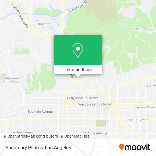 Sanctuary Pilates map