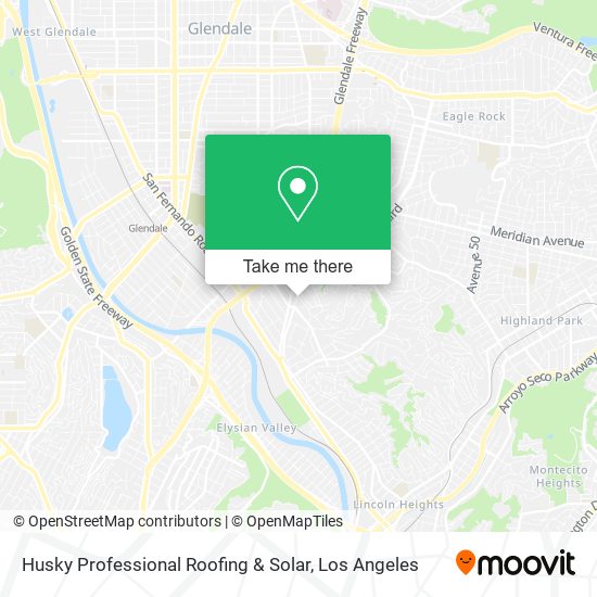 Husky Professional Roofing & Solar map