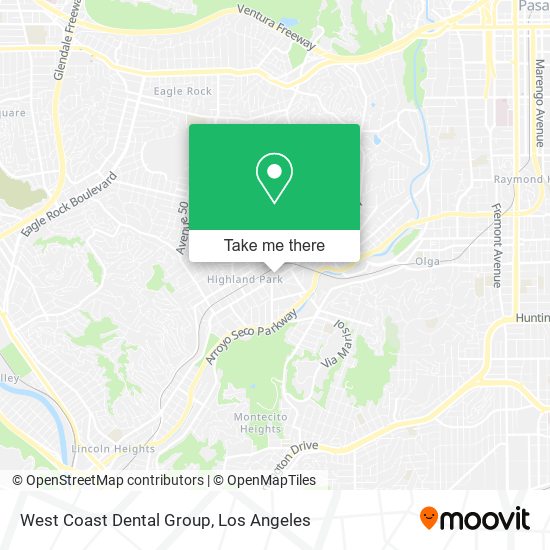 West Coast Dental Group map