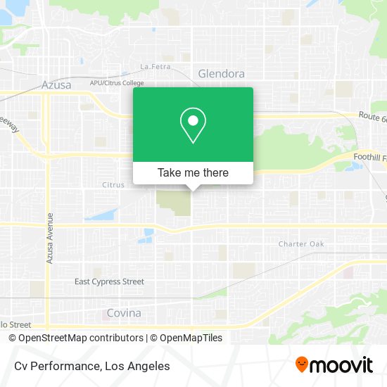 Mapa de Cv Performance