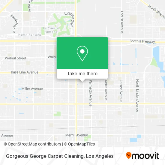 Gorgeous George Carpet Cleaning map