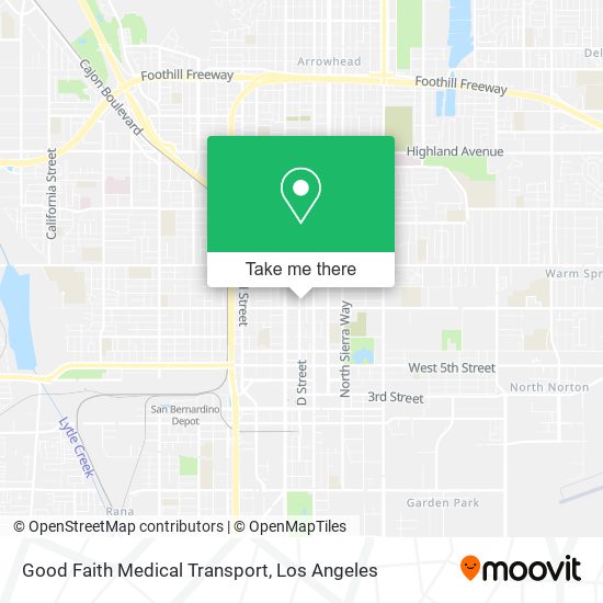 Mapa de Good Faith Medical Transport