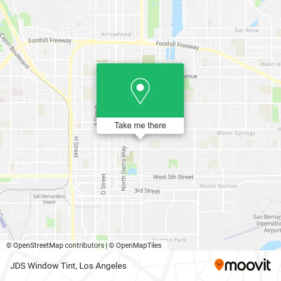Mapa de JDS Window Tint