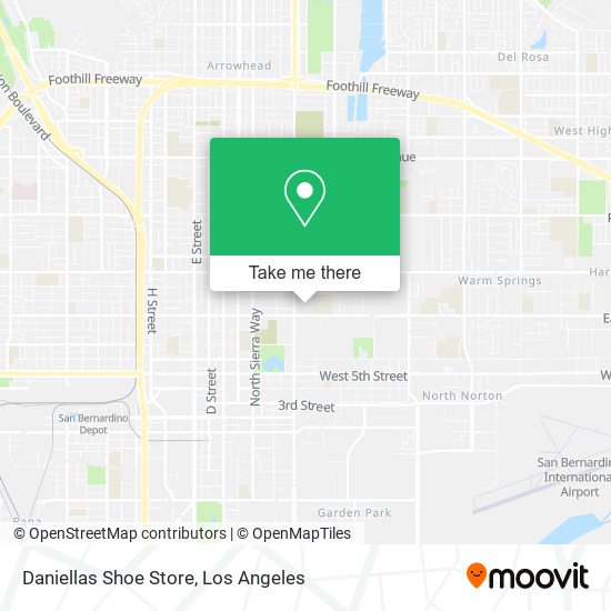 Mapa de Daniellas Shoe Store