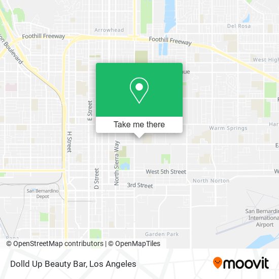 Dolld Up Beauty Bar map