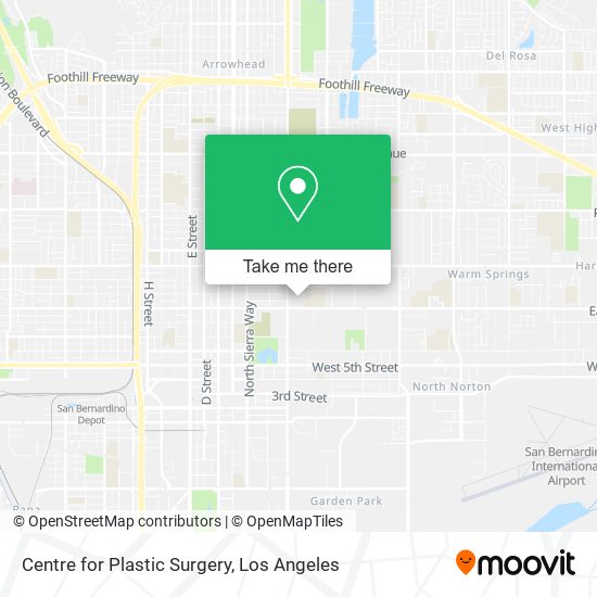 Centre for Plastic Surgery map