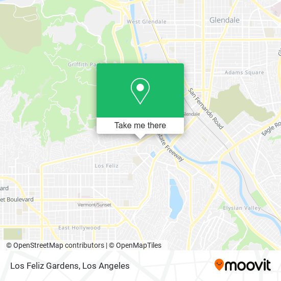 Los Feliz Gardens map