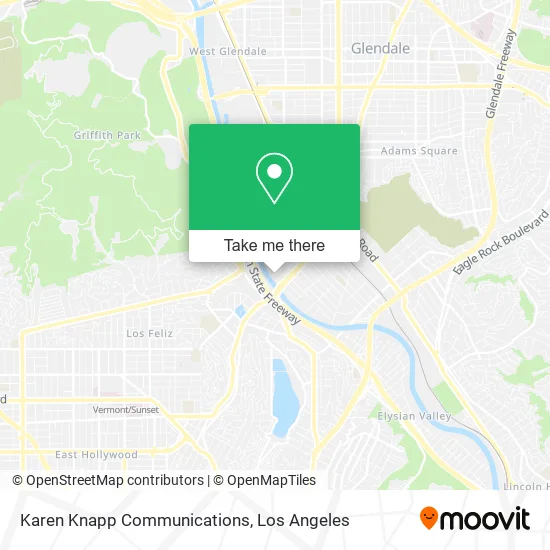 Karen Knapp Communications map