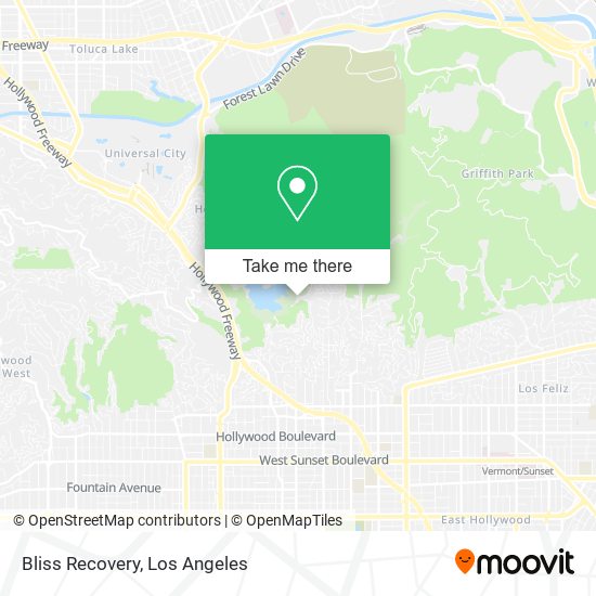 Bliss Recovery map