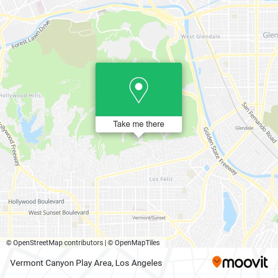 Vermont Canyon Play Area map