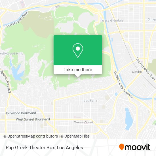 Mapa de Rap Greek Theater Box