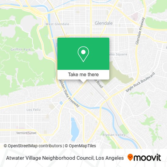 Atwater Village Neighborhood Council map