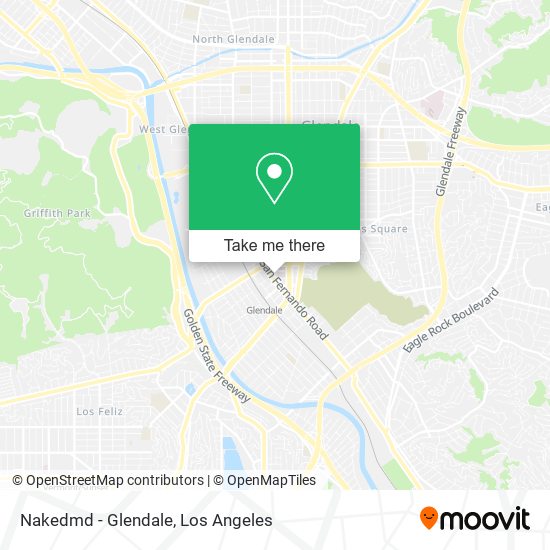 Nakedmd - Glendale map