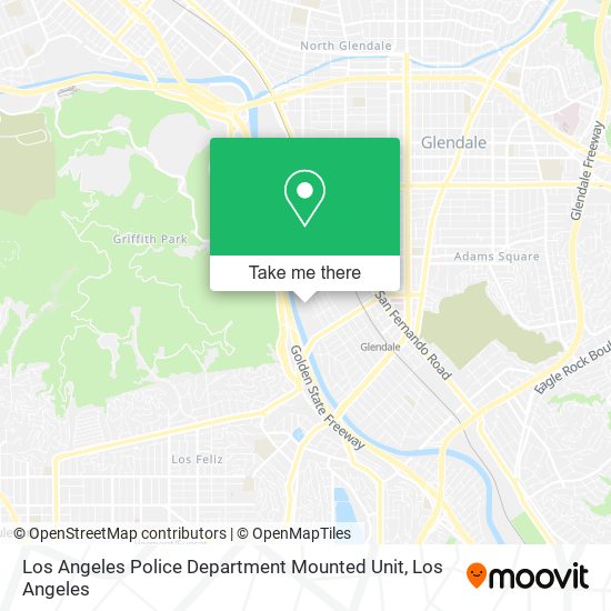 Los Angeles Police Department Mounted Unit map