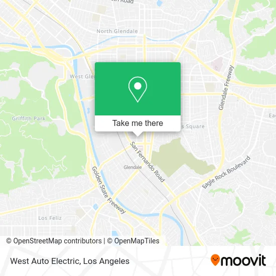 West Auto Electric map