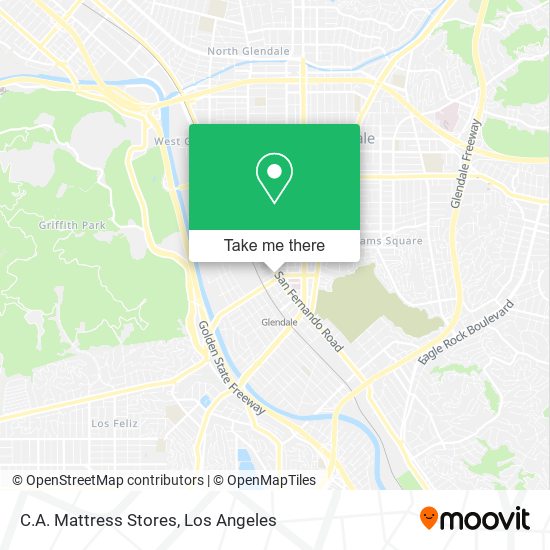 C.A. Mattress Stores map