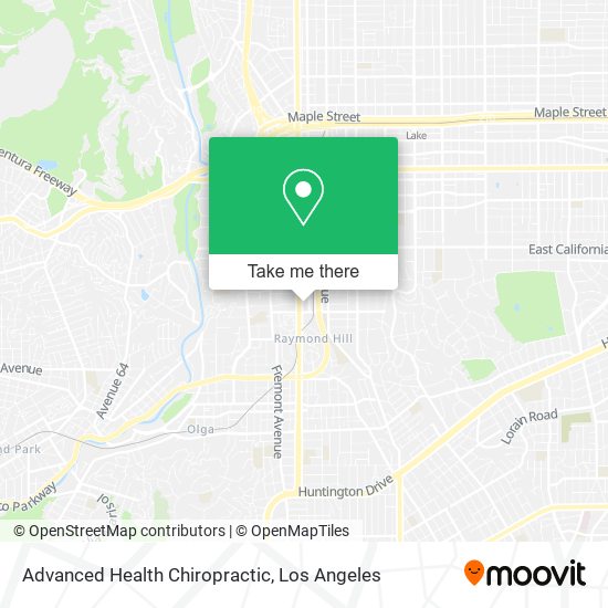 Advanced Health Chiropractic map