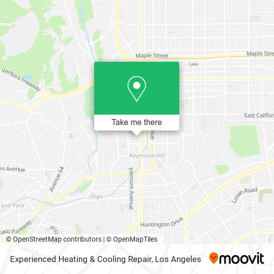 Experienced Heating & Cooling Repair map