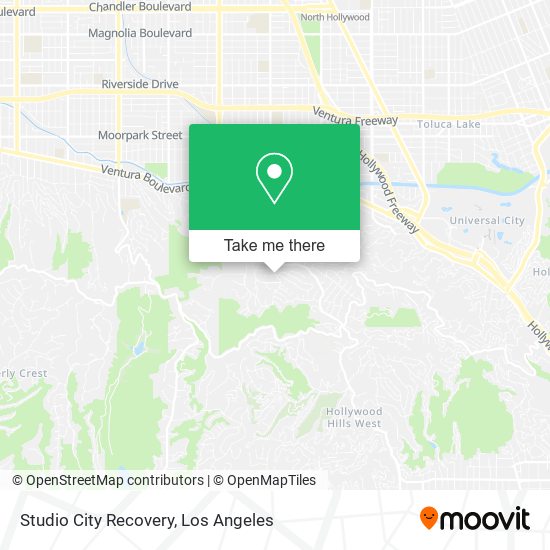 Studio City Recovery map