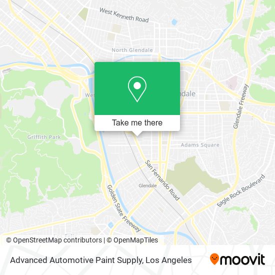 Mapa de Advanced Automotive Paint Supply
