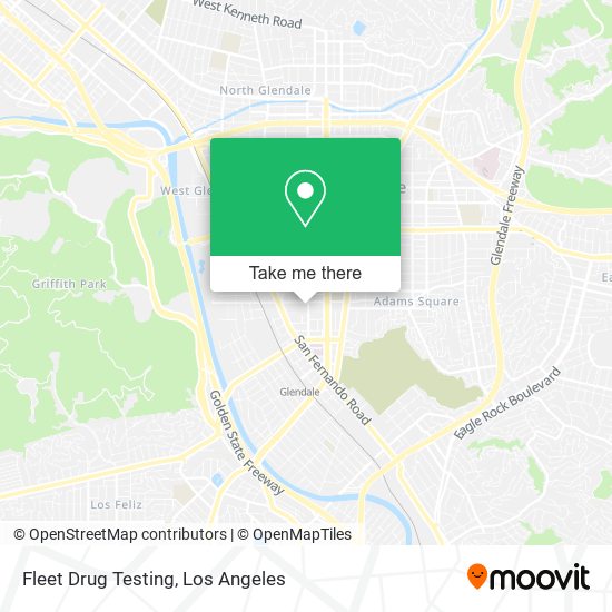 Mapa de Fleet Drug Testing