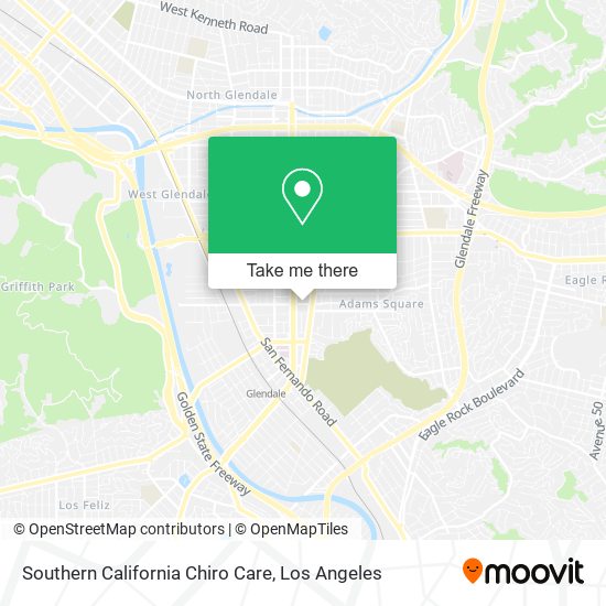 Southern California Chiro Care map