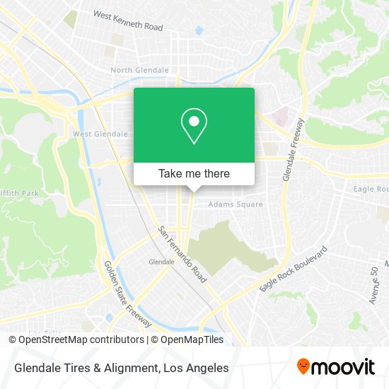 Glendale Tires & Alignment map