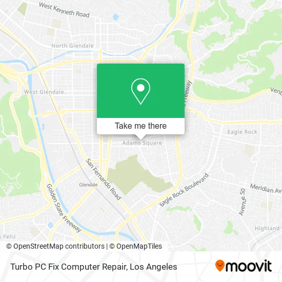 Turbo PC Fix Computer Repair map