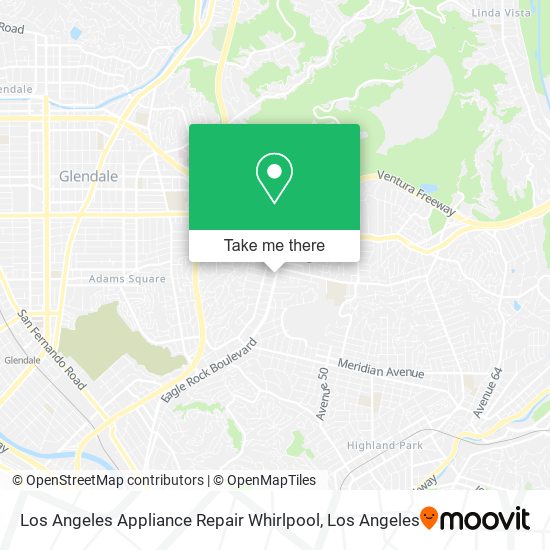 Mapa de Los Angeles Appliance Repair Whirlpool