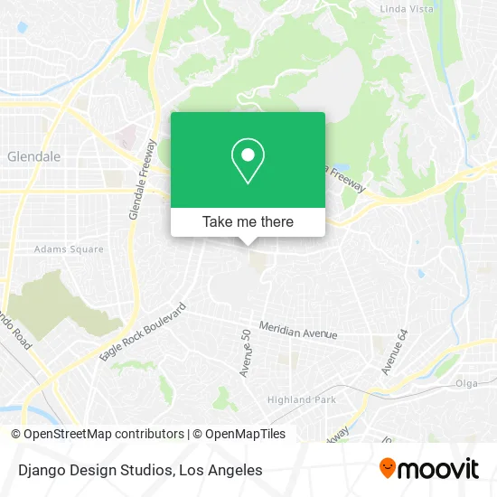 Django Design Studios map