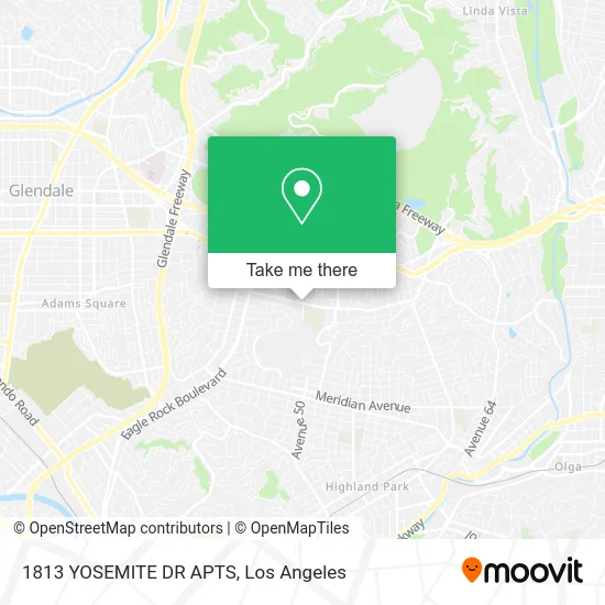 1813 YOSEMITE DR APTS map