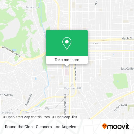 Round the Clock Cleaners map