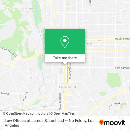 Law Offices of James S. Lochead ~ No Felony map