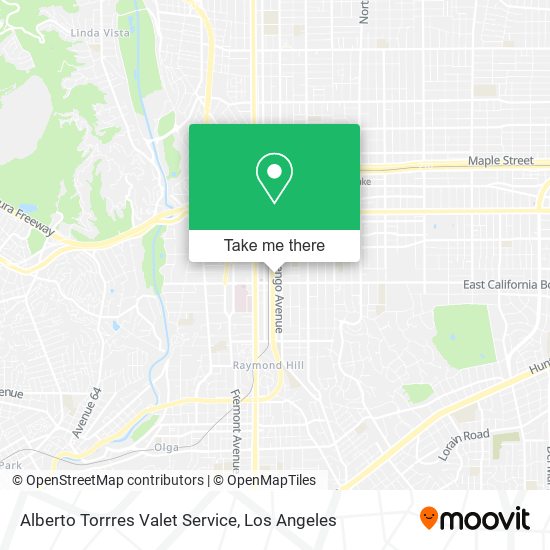 Alberto Torrres Valet Service map