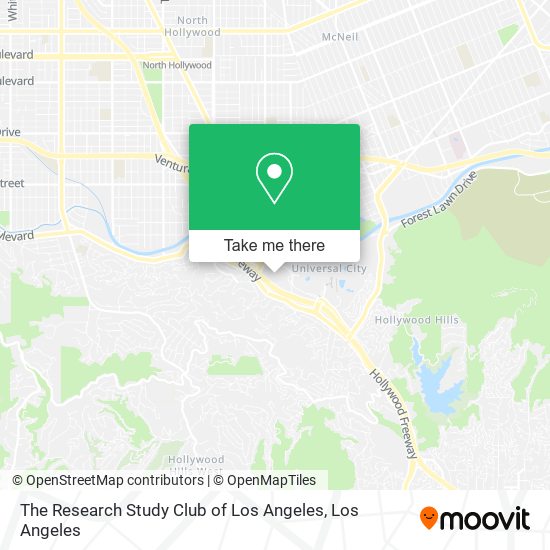 The Research Study Club of Los Angeles map