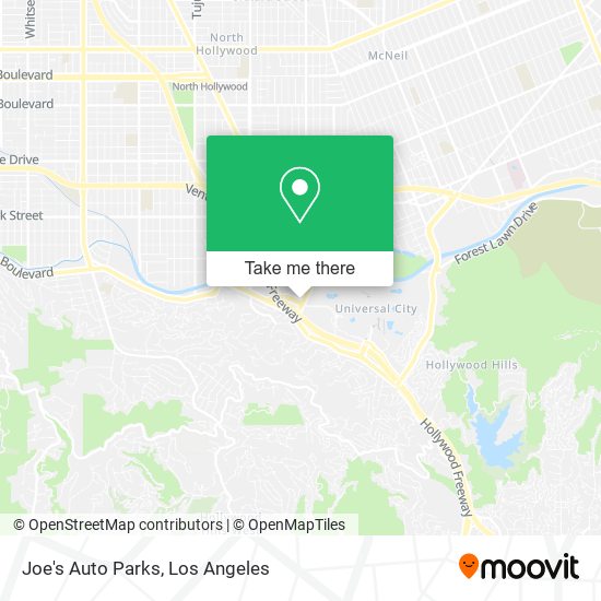 Joe's Auto Parks map