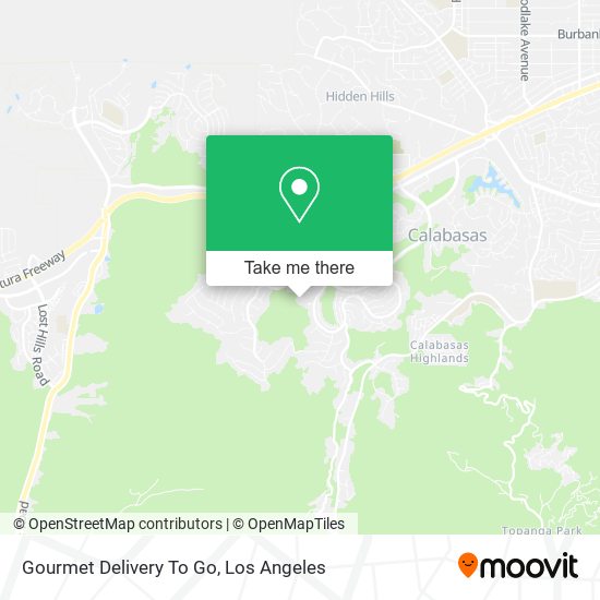 Mapa de Gourmet Delivery To Go