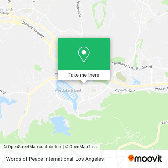 Words of Peace International map