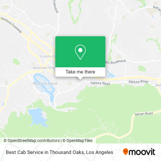 Best Cab Service in Thousand Oaks map