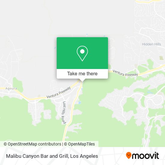 Malibu Canyon Bar and Grill map