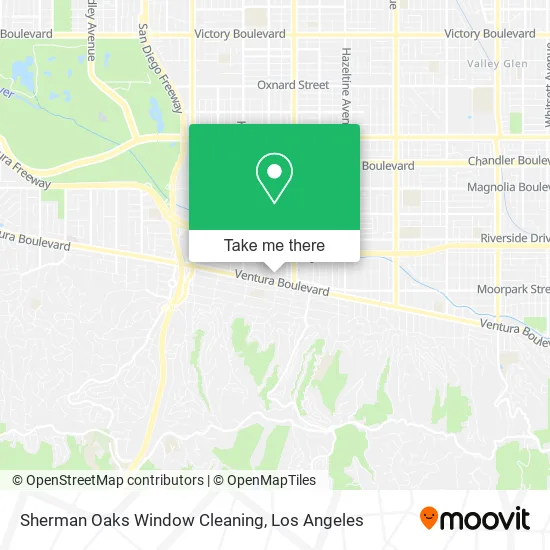 Sherman Oaks Window Cleaning map
