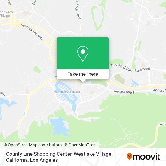 County Line Shopping Center, Westlake Village, California map