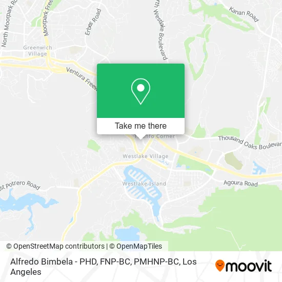 Mapa de Alfredo Bimbela - PHD, FNP-BC, PMHNP-BC